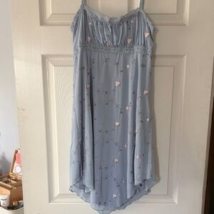 Urban outfitters Blue Floral Slip Dress